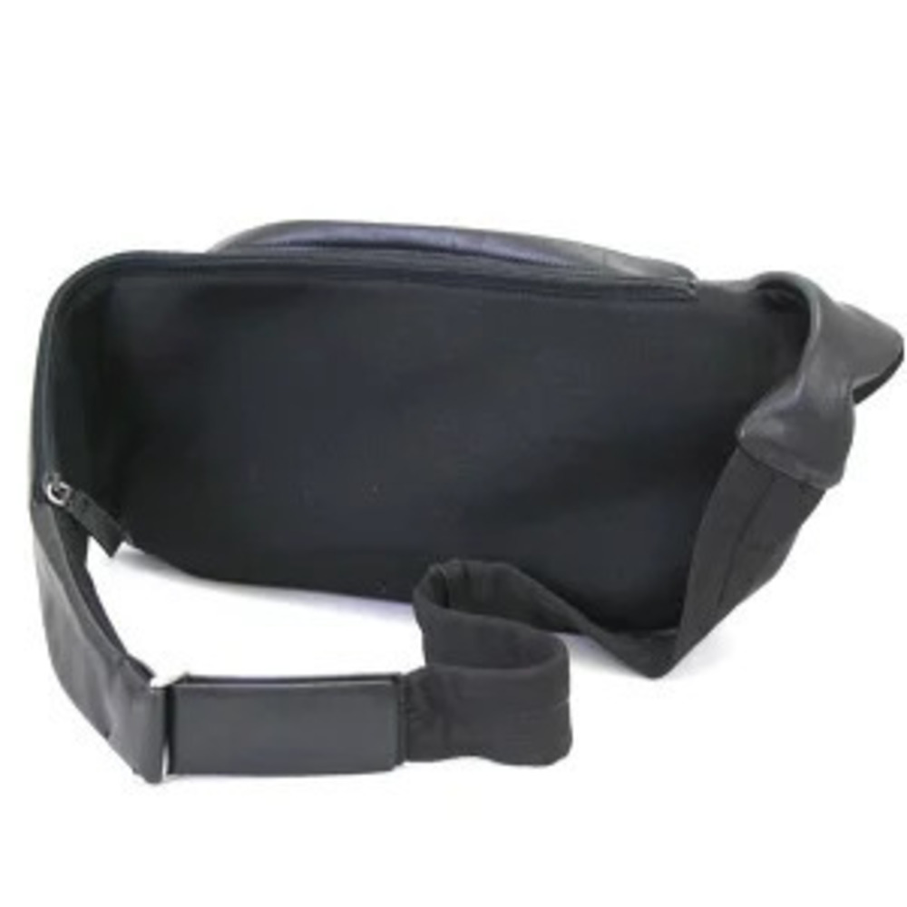 Prada Body Bum Crossbody Belt Bag Shoulder Lamb Leather Black - Picture 3 of 6